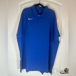 Nike Collared Shirt Dry Fit ~ Royal Blue